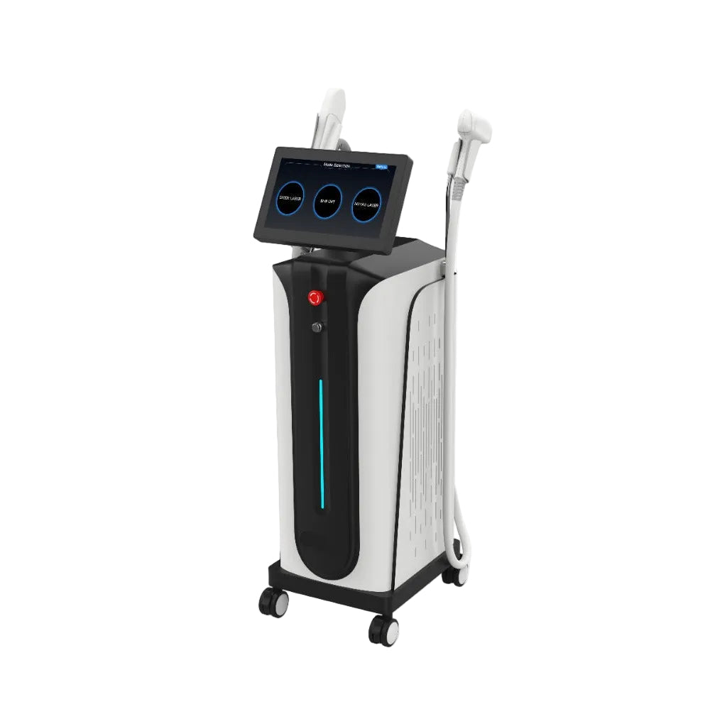3-in-1 Lasersystem – ND YAG · Diodenlaser · IPL