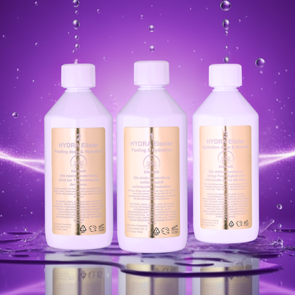 Aquafacial Bio-Wirkstoffe im 3×500-ml-Set für professionelle Aquafacial Hautreinigung und Pflege