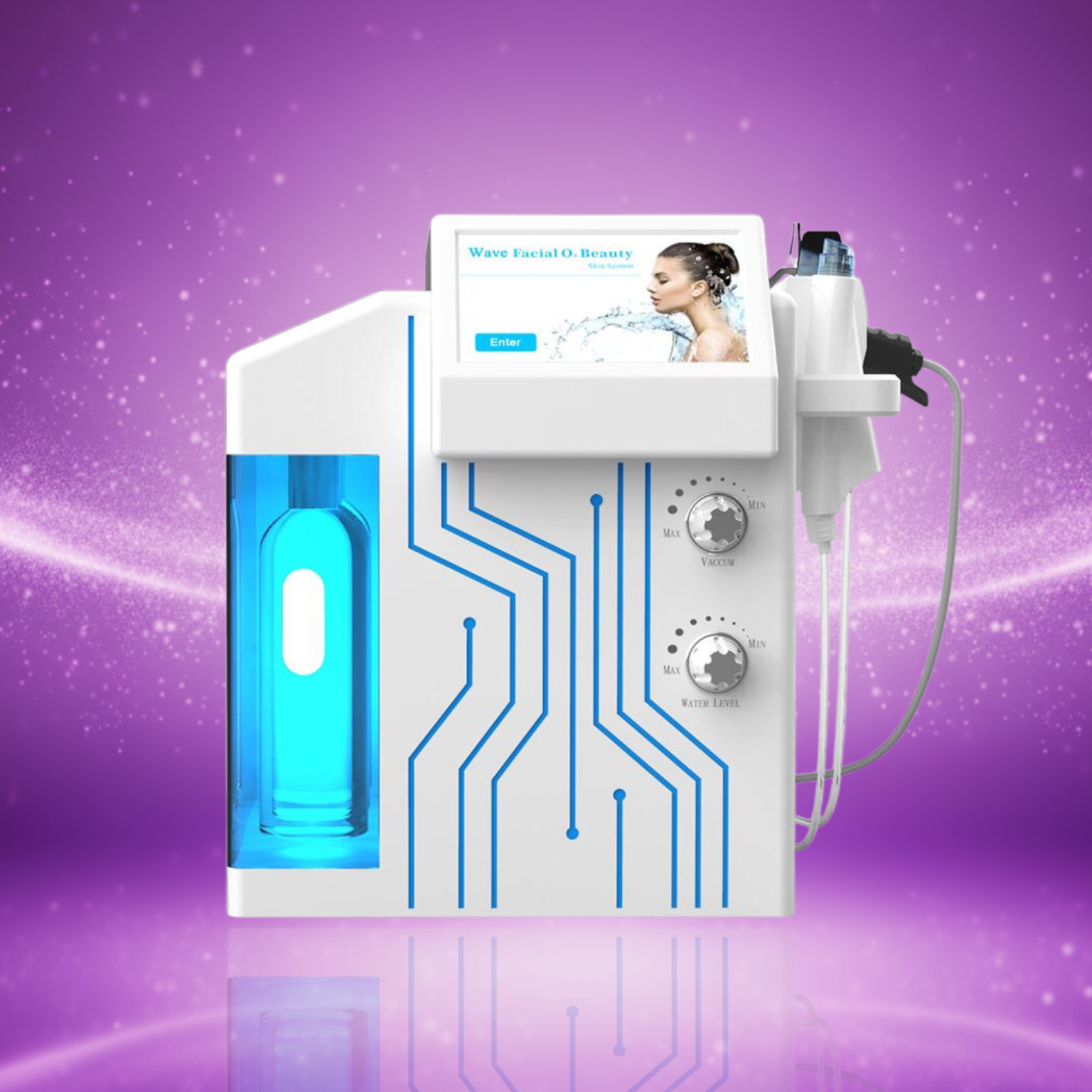 Aquafacial Beauty-Gerät Hydra-Deluxe zur schonenden Hautreinigung, Hydration und Pflege im Kosmetikstudio