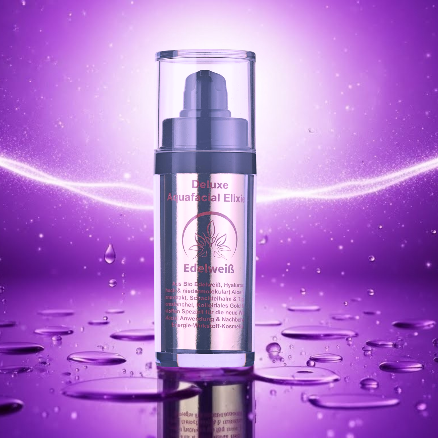 Deluxe Aquafacial Gesichtsserum mit Hyaluronsäure zur intensiven Hydration und Hautpflege