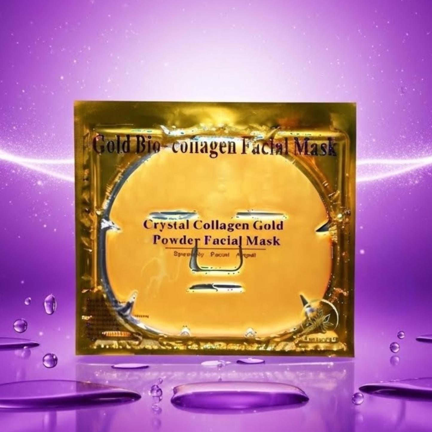Gold Bio-Collagen Facial Mask für intensive Pflege, Straffung und Hautregeneration