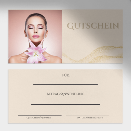 Gutschein - Gestaltung  & Druck