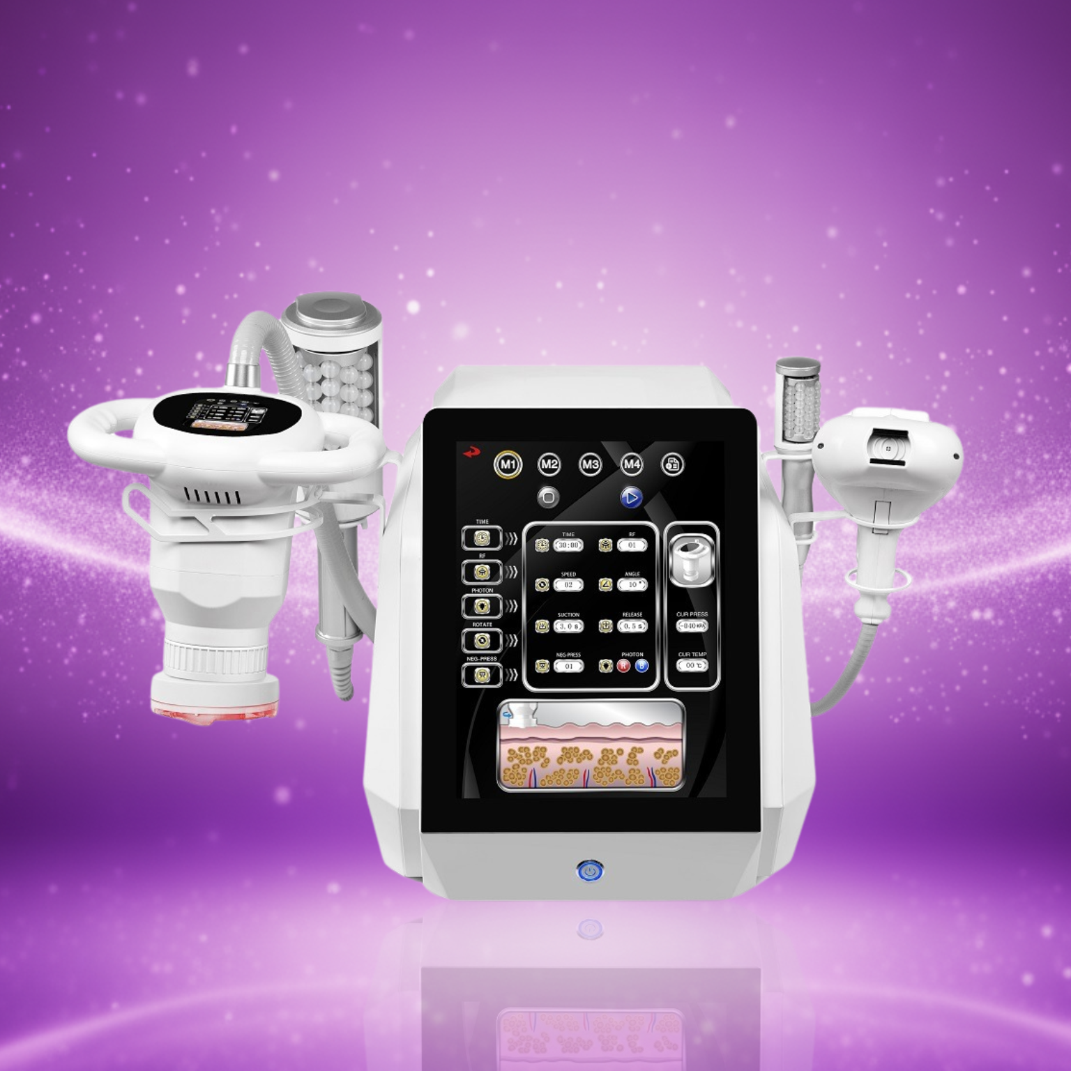 Rollon Plus 4-in-1 Körper- und Gesichtsformungsgerät für Bodyforming, Hautstraffung und Cellulite-Behandlung im Kosmetikstudio