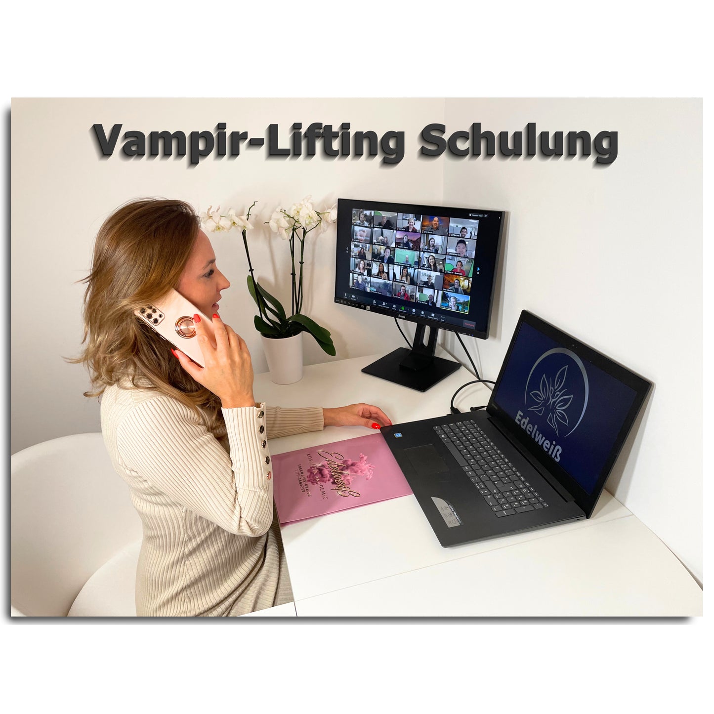 Vampir-Lifting Onlineschulung mit Starter-Set inkl. pflanzlichem Vampir Lifting Elixier